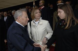 Cerimonia di commemorazione del Capo Dipartimento del SISMI, Nicola Calipari