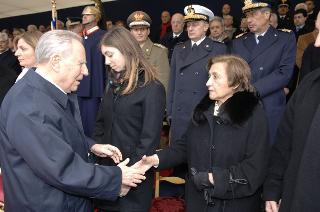 Cerimonia di commemorazione del Capo Dipartimento del SISMI, Nicola Calipari