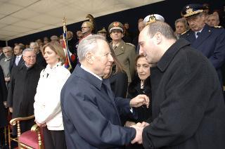 Cerimonia di commemorazione del Capo Dipartimento del SISMI, Nicola Calipari