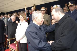 Cerimonia di commemorazione del Capo Dipartimento del SISMI, Nicola Calipari