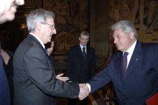 Carlo Azeglio Ciampi incontra il Presidente della Repubblica di Ungheria, László Sólyom