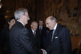 Carlo Azeglio Ciampi incontra il Presidente della Repubblica di Ungheria, László Sólyom
