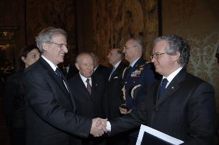 Carlo Azeglio Ciampi incontra il Presidente della Repubblica di Ungheria, László Sólyom