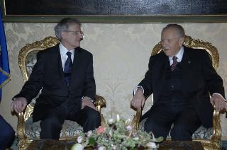 Carlo Azeglio Ciampi incontra il Presidente della Repubblica di Ungheria, László Sólyom