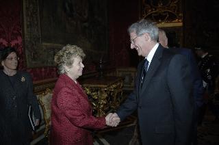 Carlo Azeglio Ciampi incontra il Presidente della Repubblica di Ungheria, László Sólyom