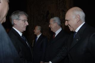 Carlo Azeglio Ciampi incontra il Presidente della Repubblica di Ungheria, László Sólyom