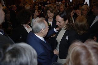 Incontro del Presidente della Repubblica con le donne insignite di onorificenze OMRI, distintesi nella cultura, nella scienza e nel sociale, in occasione della "Festa della Donna 2006"