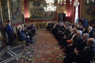 Il Presidente della Repubblica riceve i componenti il Consiglio Nazionale dei Ragionieri e Periti Commerciali, in occasione del centenario della nascita della professione di ragioniere