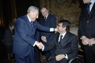 Incontro del Presidente della Repubblica con gli atleti vincitori di medaglie ai Giochi Olimpici e Paralimpici Invernali di Torino 2006
