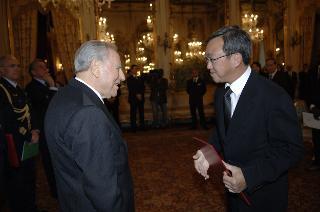 Cerimonia di presentazione delle Lettere Credenziali da parte di nuovi Ambasciatori residenti all'estero