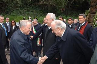 Intervento del Presidente della Repubblica alla cerimonia commemorativa del 62° anniversario dell'eccidio delle Fosse Ardeatine