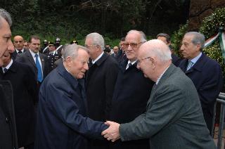 Intervento del Presidente della Repubblica alla cerimonia commemorativa del 62° anniversario dell'eccidio delle Fosse Ardeatine