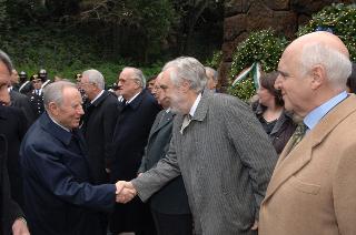 Intervento del Presidente della Repubblica alla cerimonia commemorativa del 62° anniversario dell'eccidio delle Fosse Ardeatine