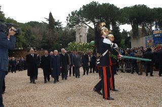 Intervento del Presidente della Repubblica alla cerimonia commemorativa del 62° anniversario dell'eccidio delle Fosse Ardeatine