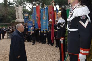 Intervento del Presidente della Repubblica alla cerimonia commemorativa del 62° anniversario dell'eccidio delle Fosse Ardeatine