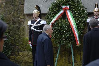 Intervento del Presidente della Repubblica alla cerimonia commemorativa del 62° anniversario dell'eccidio delle Fosse Ardeatine