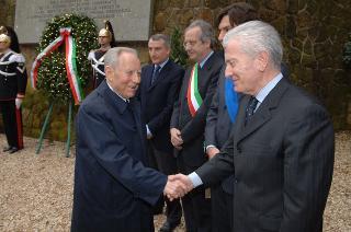 Intervento del Presidente della Repubblica alla cerimonia commemorativa del 62° anniversario dell'eccidio delle Fosse Ardeatine