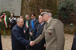 Intervento del Presidente della Repubblica alla cerimonia commemorativa del 62° anniversario dell'eccidio delle Fosse Ardeatine