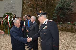 Intervento del Presidente della Repubblica alla cerimonia commemorativa del 62° anniversario dell'eccidio delle Fosse Ardeatine