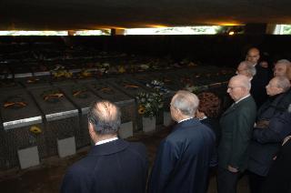Intervento del Presidente della Repubblica alla cerimonia commemorativa del 62° anniversario dell'eccidio delle Fosse Ardeatine