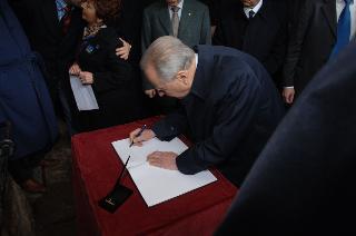 Intervento del Presidente della Repubblica alla cerimonia commemorativa del 62° anniversario dell'eccidio delle Fosse Ardeatine