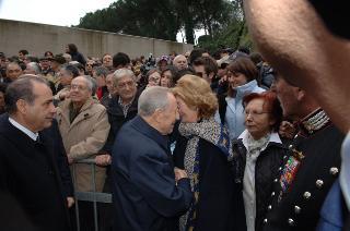 Intervento del Presidente della Repubblica alla cerimonia commemorativa del 62° anniversario dell'eccidio delle Fosse Ardeatine