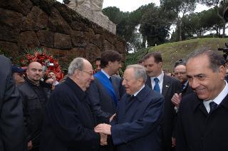 Intervento del Presidente della Repubblica alla cerimonia commemorativa del 62° anniversario dell'eccidio delle Fosse Ardeatine
