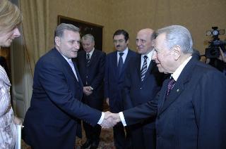 Incontro di Carlo Azeglio Ciampi con il Presidente della Bosnia Erzegovina, Sulejman Tihic