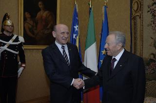 Incontro di Carlo Azeglio Ciampi con il Presidente della Bosnia Erzegovina, Sulejman Tihic