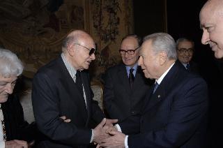 Incontro del Presidente della Repubblica con il Consiglio di Presidenza, il Consiglio Direttivo ed i candidati ai Premi David di Donatello 2006