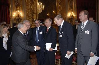 Incontro del Presidente della Repubblica con i Presidenti delle Corti Costituzionali estere, in occasione del 50° anniversario di costituzione della Corte costituzionale