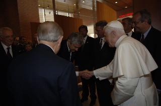 Intervento del Presidente della Repubblica all'Auditorium Parco della Musica per il Concerto per il 2759° Natale di Roma, in onore di Sua Santità Benedetto XVI