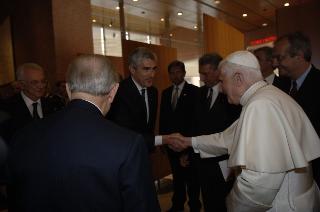 Intervento del Presidente della Repubblica all'Auditorium Parco della Musica per il Concerto per il 2759° Natale di Roma, in onore di Sua Santità Benedetto XVI