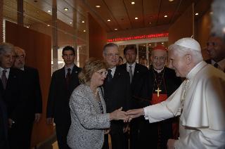 Intervento del Presidente della Repubblica all'Auditorium Parco della Musica per il Concerto per il 2759° Natale di Roma, in onore di Sua Santità Benedetto XVI