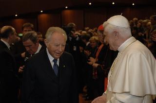 Intervento del Presidente della Repubblica all'Auditorium Parco della Musica per il Concerto per il 2759° Natale di Roma, in onore di Sua Santità Benedetto XVI