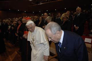 Intervento del Presidente della Repubblica all'Auditorium Parco della Musica per il Concerto per il 2759° Natale di Roma, in onore di Sua Santità Benedetto XVI