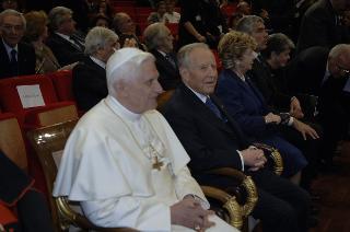 Intervento del Presidente della Repubblica all'Auditorium Parco della Musica per il Concerto per il 2759° Natale di Roma, in onore di Sua Santità Benedetto XVI