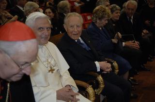 Intervento del Presidente della Repubblica all'Auditorium Parco della Musica per il Concerto per il 2759° Natale di Roma, in onore di Sua Santità Benedetto XVI