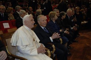 Intervento del Presidente della Repubblica all'Auditorium Parco della Musica per il Concerto per il 2759° Natale di Roma, in onore di Sua Santità Benedetto XVI
