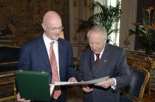Il Presidente della repubblica riceve Fabrizio Galimberti