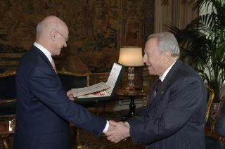 Il Presidente della repubblica riceve Fabrizio Galimberti
