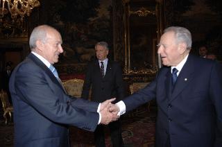 Il Presidente della Repubblica riceve Fausto Bertinotti, nuovo Presidente della Camera dei deputati