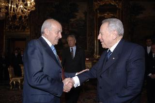 Il Presidente della Repubblica riceve Fausto Bertinotti, nuovo Presidente della Camera dei deputati