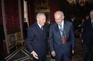 Il Presidente della Repubblica riceve Fausto Bertinotti, nuovo Presidente della Camera dei deputati