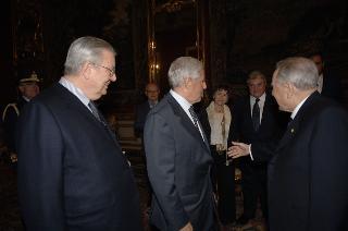 Il Presidente della Repubblica riceve Franco Marini, nuovo Presidente del Senato della Repubblica
