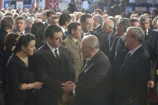 Intervento del Presidente della Repubblica ai funerali solenni del Capitano dell'Esercito Nicola Ciardelli e dei Marescialli dell'Arma dei Carabinieri Franco Lattanzio e Carlo De Trizio, Caduti a Nassiriya in Iraq
