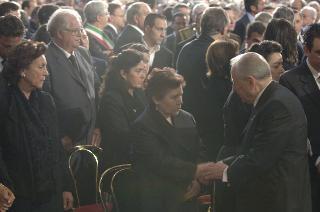 Intervento del Presidente della Repubblica ai funerali solenni del Capitano dell'Esercito Nicola Ciardelli e dei Marescialli dell'Arma dei Carabinieri Franco Lattanzio e Carlo De Trizio, Caduti a Nassiriya in Iraq