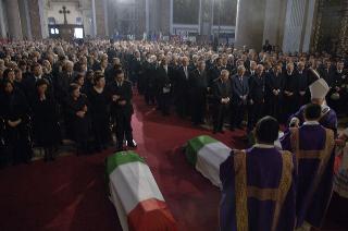 Intervento del Presidente della Repubblica ai funerali solenni del Capitano dell'Esercito Nicola Ciardelli e dei Marescialli dell'Arma dei Carabinieri Franco Lattanzio e Carlo De Trizio, Caduti a Nassiriya in Iraq