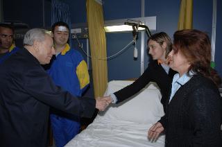 Il Presidente della Repubblica visita i militari sopravvissuti all'attentato a Kabul in Afghanistan, ricoverati nel Policlinico Militare di Roma