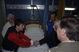 Il Presidente della Repubblica visita i militari sopravvissuti all'attentato a Kabul in Afghanistan, ricoverati nel Policlinico Militare di Roma